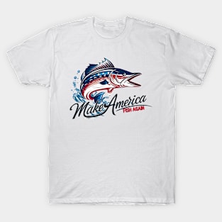 "Patriotic Walleye: Make America Fish Again T-Shirt